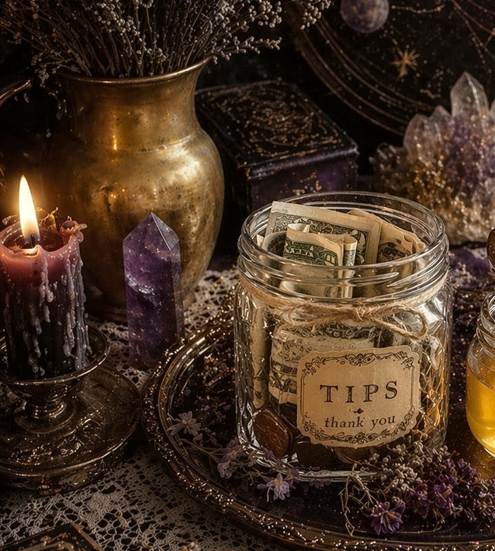 Tip Jar | Support My Spiritual Work | Optional Donation | Energy Exchange | Thank You Gift